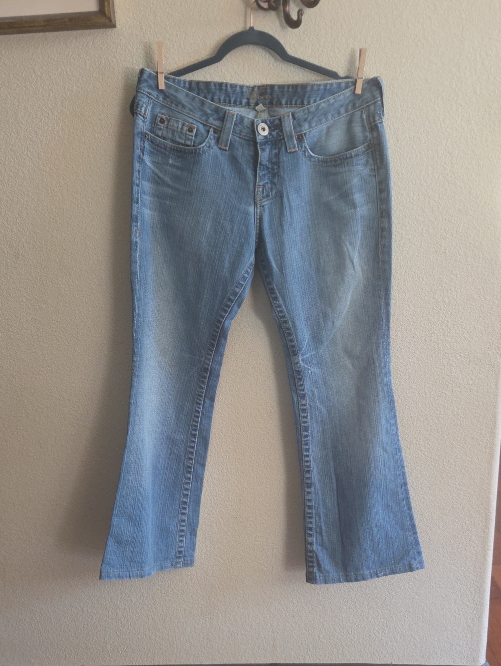 bebe Light Blue Flare Jeans Size 31